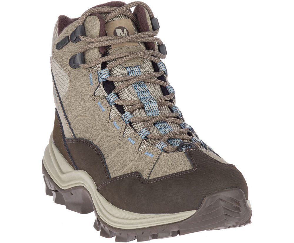 Merrell Boots Grey - Thermo Chill Mid Waterproof - Womens 39IDRVQPC